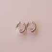 Arete Cuarzo Rosa Big