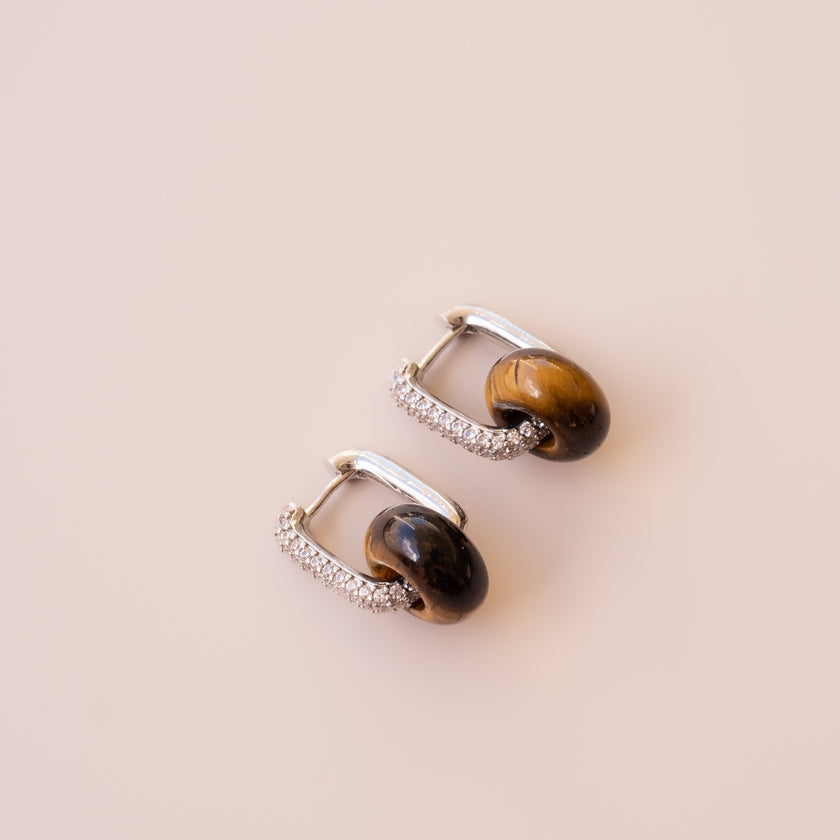 Arete Ojo de Tigre Mini