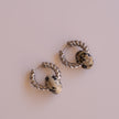 Aretes Jaspe Dálmata Medi