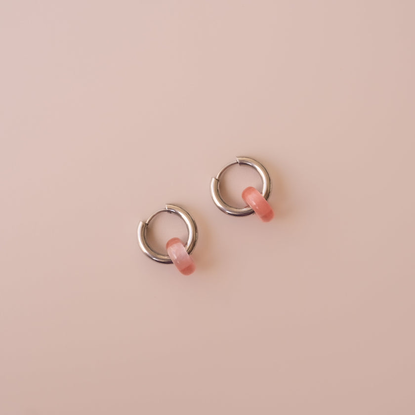 Arete Cuarzo Cherry Mini