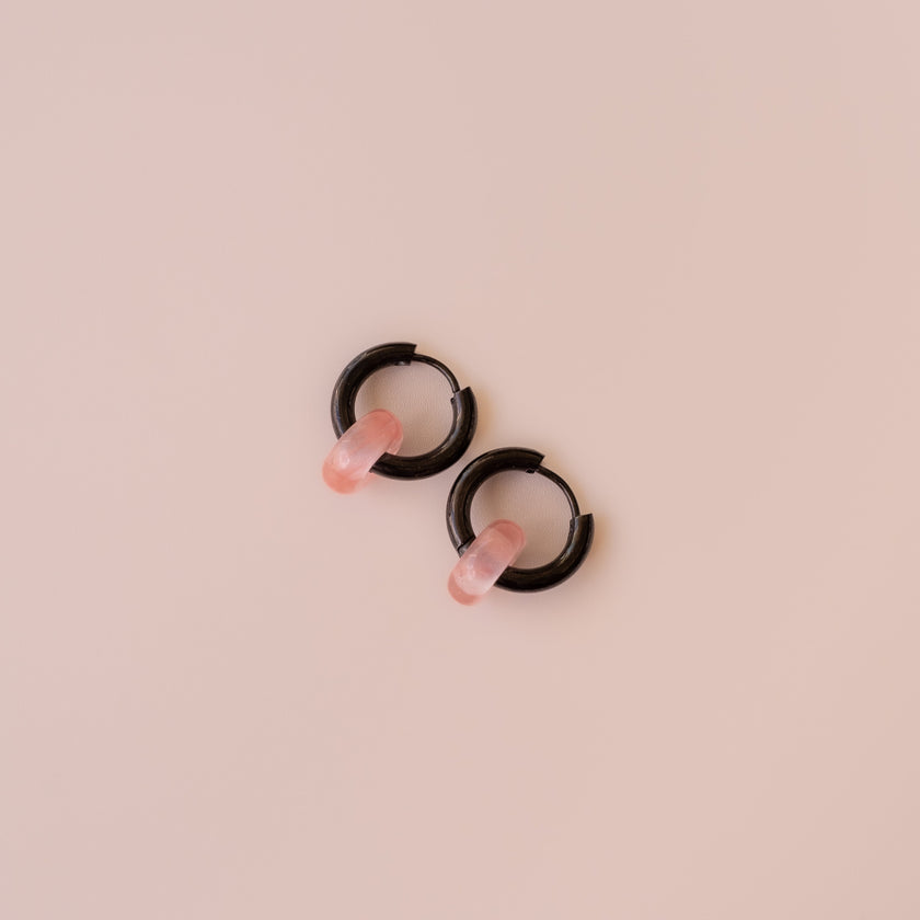 Arete Cuarzo Cherry Mini