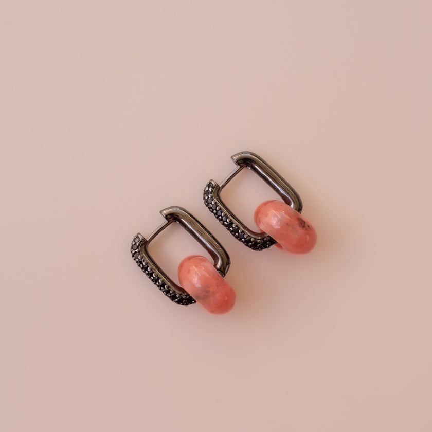 Arete Cuarzo Cherry Medi