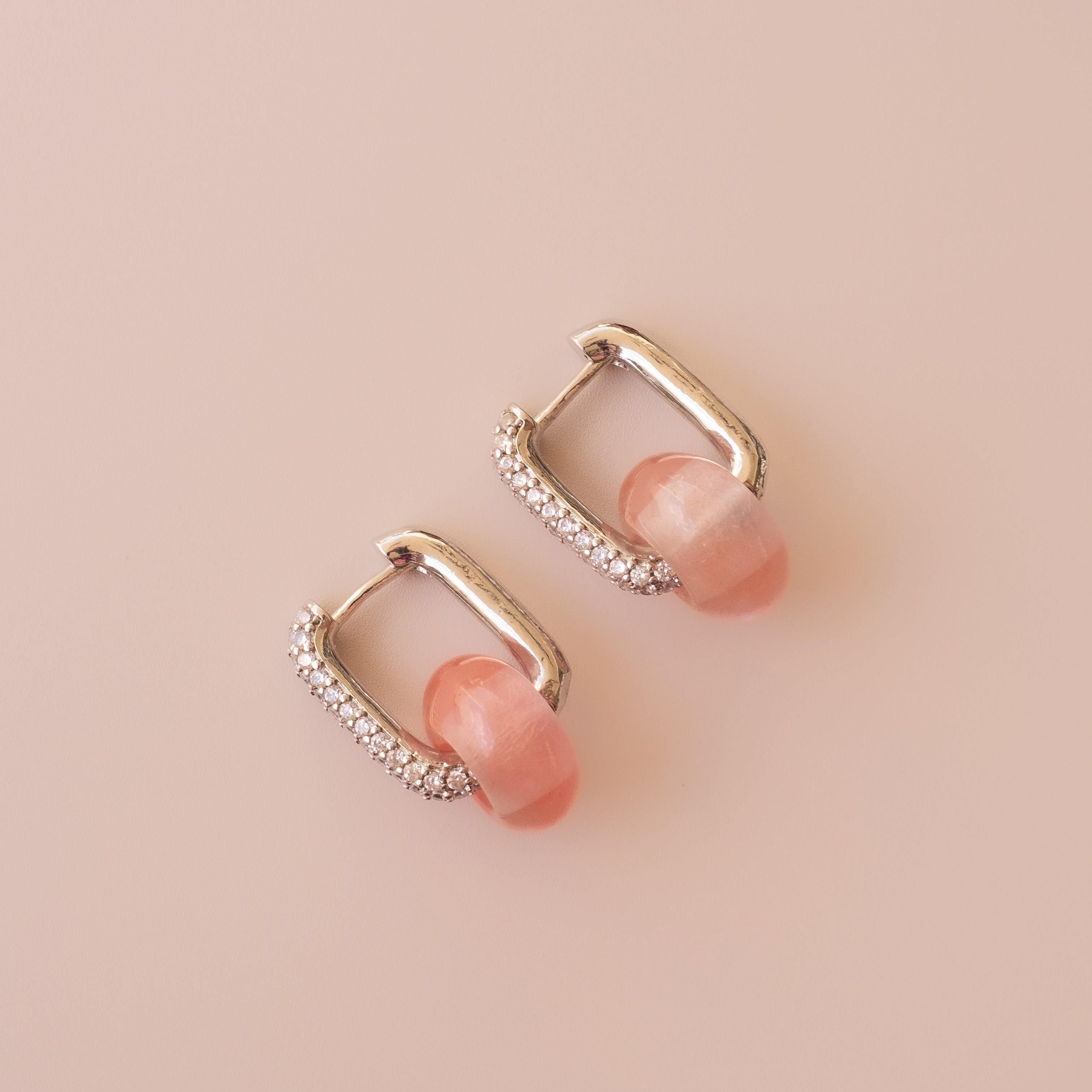 Arete Cuarzo Cherry Medi