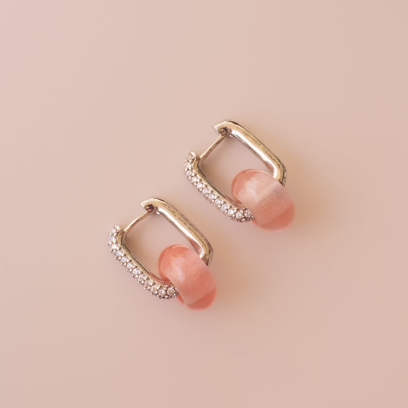 Arete Cuarzo Cherry Medi