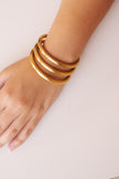 Pulsera Dorada Mate