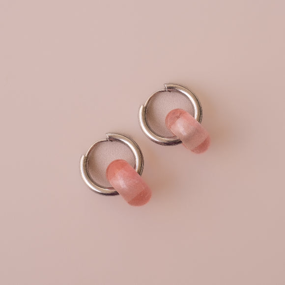 Arete Cuarzo Cherry Medi