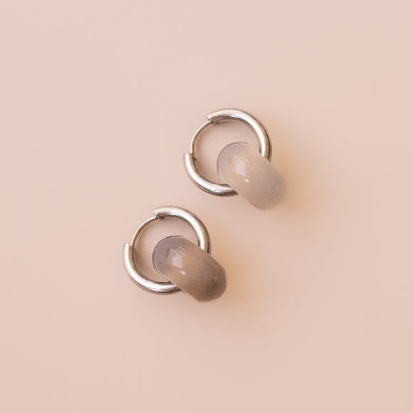 Arete Cuarzo Ahumado Medi