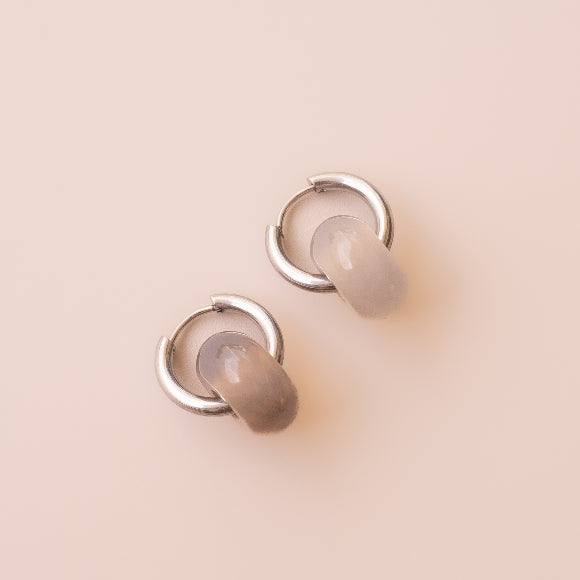 Arete Cuarzo Ahumado Medi